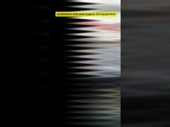 Os clientes visitam e inspeccionam os equipamentos petrolíferos