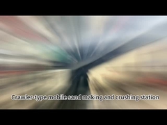 Estação móvel de produção e trituração de areia do tipo 