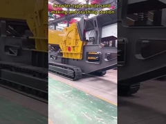 Estação móvel de produção e trituração de areia do tipo 